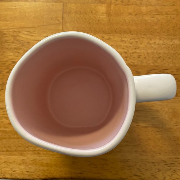 Rae Dunn Easter EGG HUNTING White & Pink Coffee Mug BRAND NEW!! - Picture 3 of 3